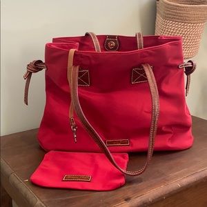Dooney & Bourke red nylon bag